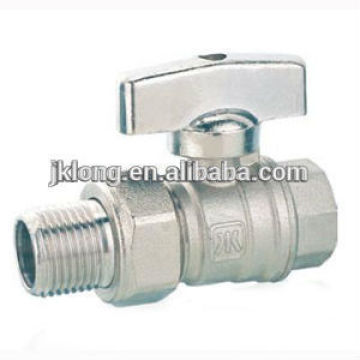 202 Nickel plated Brass Male Union Ball Valve